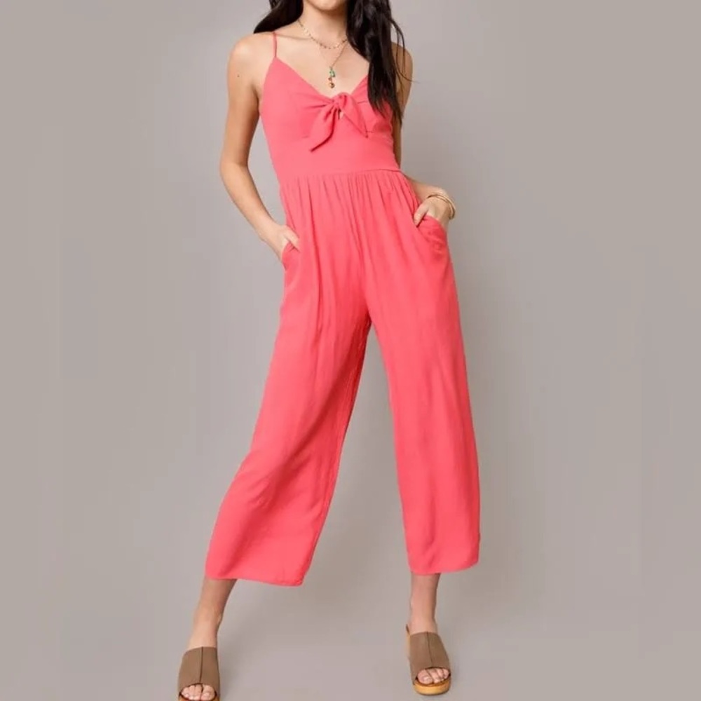 Mi Ami Coral Jumpsuit